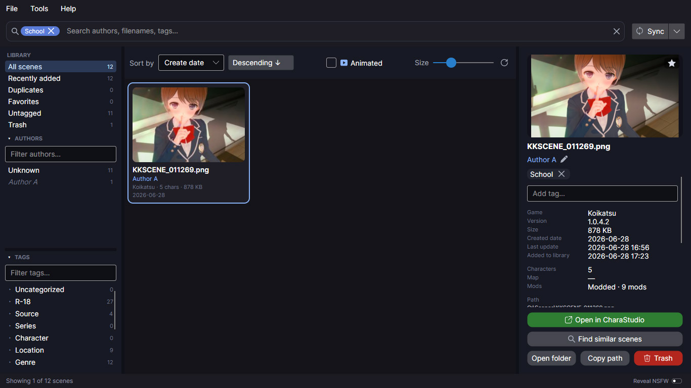 Browse / search screenshot